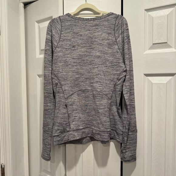 Lululemon Cypress Kiss Long Sleeve Space Dye Gray 12 - Picture 3 of 5